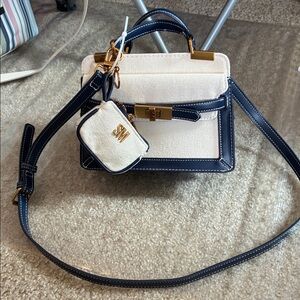 Steve Madden Cream and Black Crossbody Bag